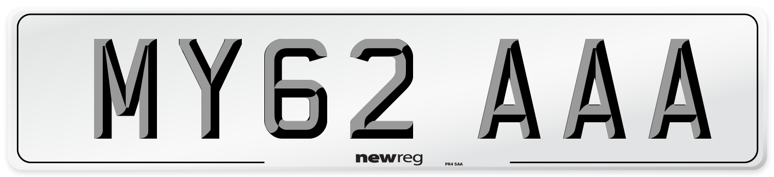 MY62 AAA Number Plate from New Reg